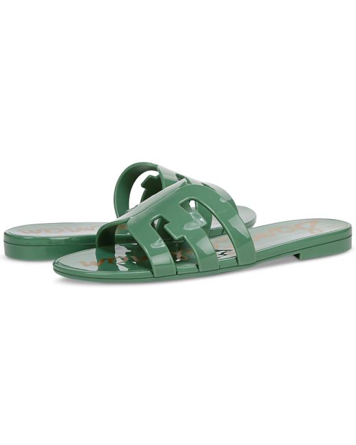 Sam Edelman Green Bay Jelly Slide Flat Sandals