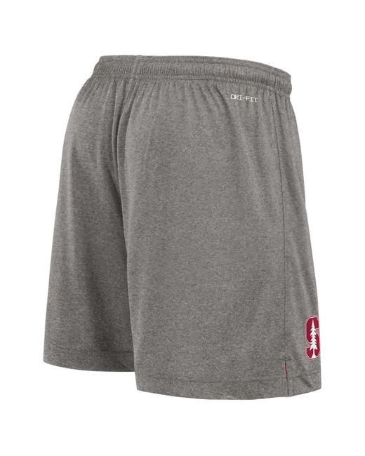 Nike Red Cardinal/heather Gray Stanford Cardinal Player Reversible Shorts for men