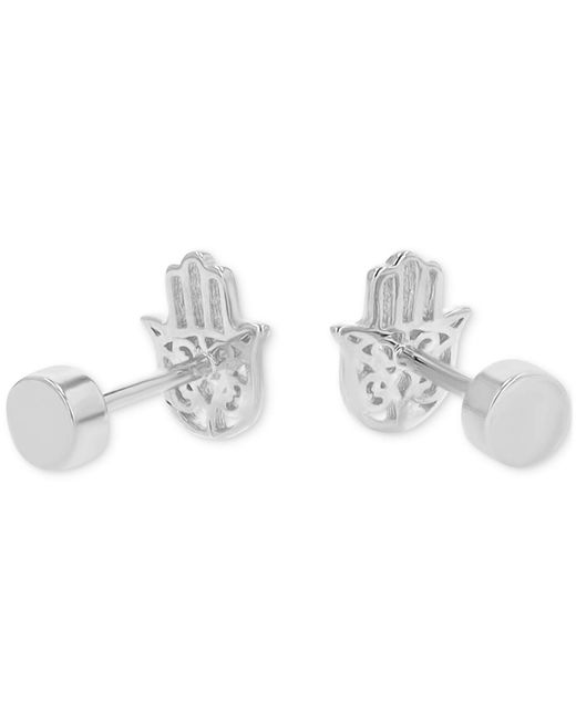 Macy's White Stud Earrings