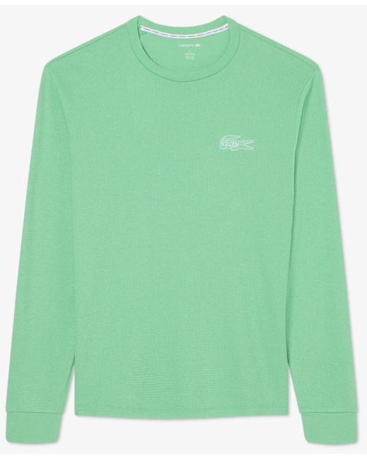 Lacoste Green Small Croc Thermal Long Sleeve T-shirt for men