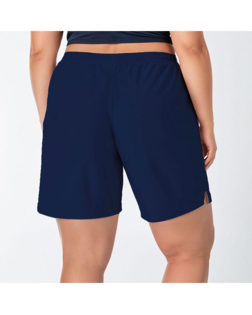 Calypsa Blue Plus Size 7" Board Shorts