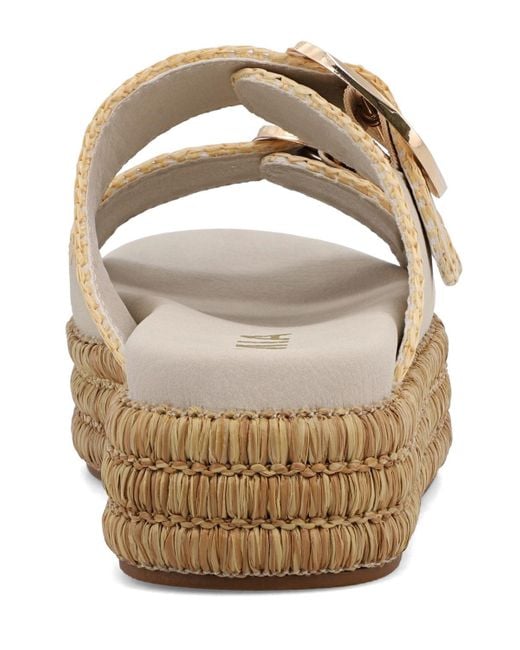 MIA White Mieko Flatform Slip-on Slide Sandals