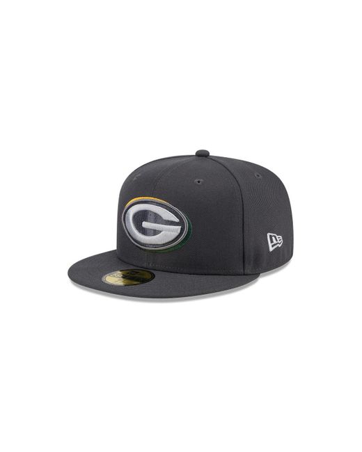 KTZ Black Green Bay Packers 2024 Nfl Draft On Stage 59fifty Fitted Hat for men