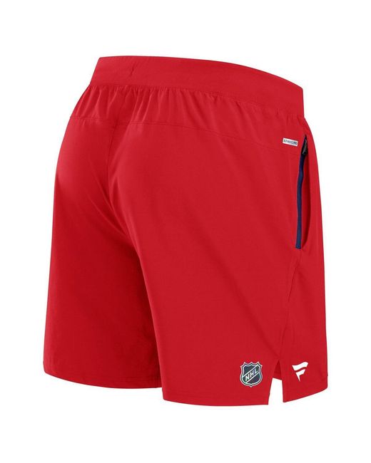 Fanatics Red Florida Panthers Authentic Pro Rink Performance Shorts for men