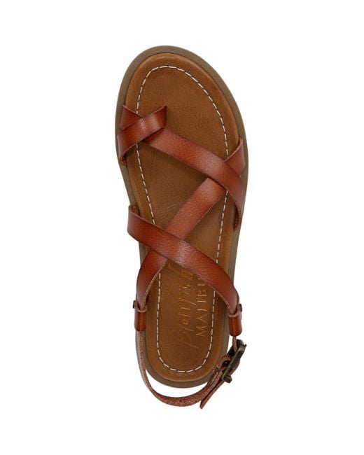 Blowfish Brown Devon 3 Toe Loop Strappy Flat Sandals