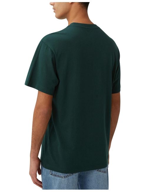 Cotton On Green Loose Fit T-shirt for men