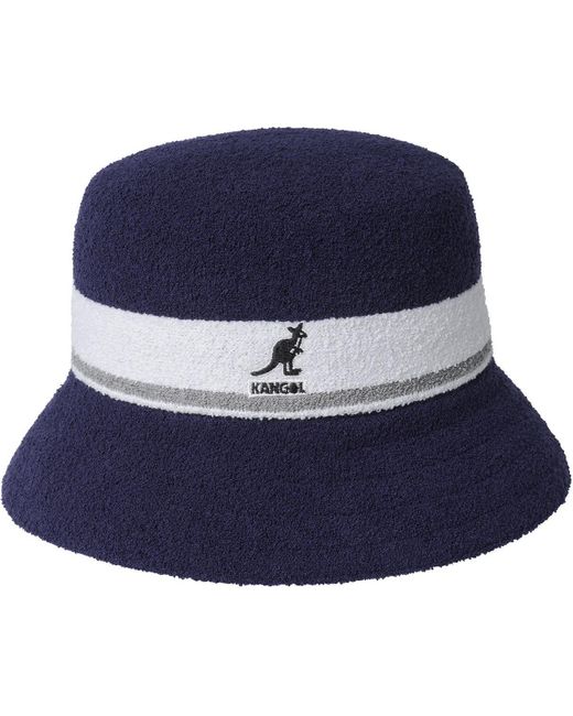 Kangol Blue Bermuda Stripe Bucket Bucket Hat for men