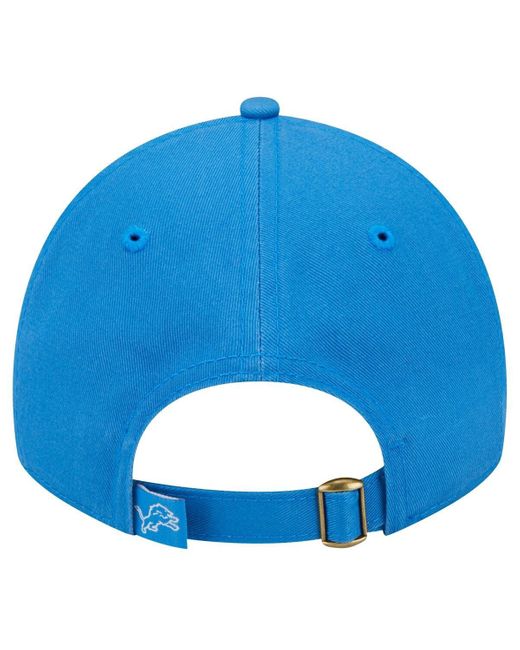 KTZ Blue Detroit Lions Throwback Delicate 9twenty Adjustable Hat