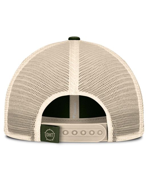 Fanatics Green Oklahoma State Cowboys Oht Military Appreciation Frontier Trucker Adjustable Hat for men