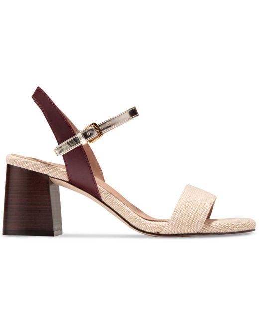 Cole Haan Metallic Josie Block-heel Sandals
