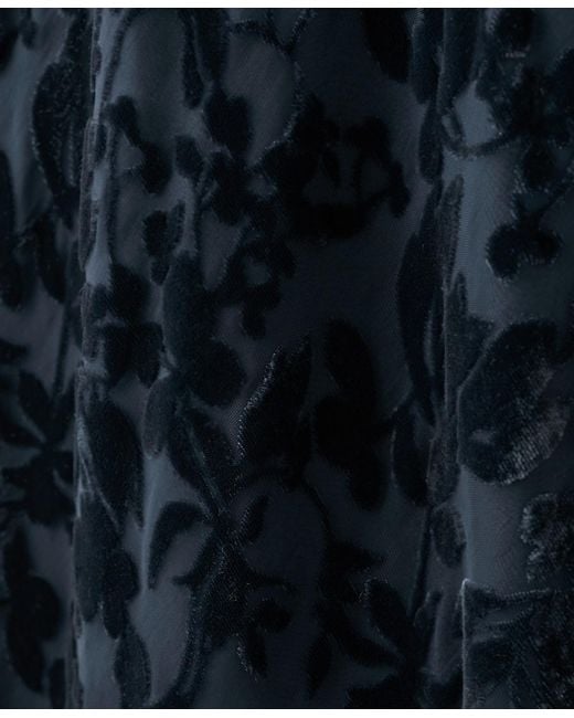 Mango Blue Bell Sleeves Devore Dress