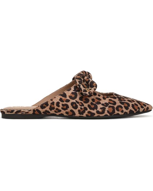 Sam & Libby Brown Marley Knotted Pointed Toe Mules