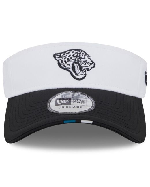 KTZ Multicolor White/black Jacksonville Jaguars 2025 Nfl Training Camp Adjustable Visor Hat for men