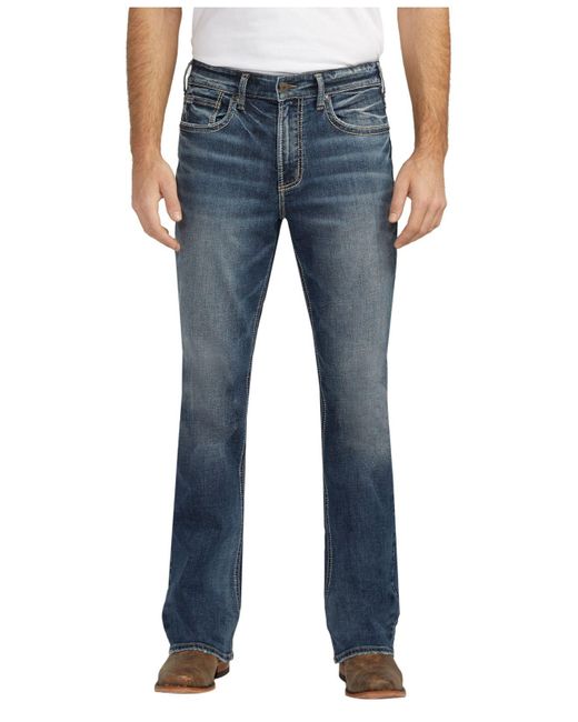 Silver Jeans Co. Craig Classic Fit Bootcut Jeans in Blue for Men | Lyst