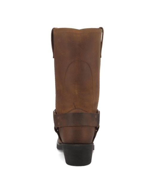 Dingo Brown Dean Leather Harness Boot for men