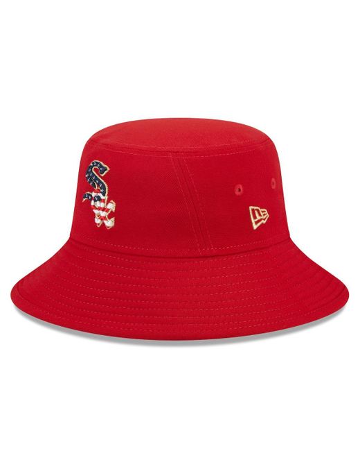 KTZ Red St. Louis Cardinals 2023 Fourth Of July Bucket Hat for men