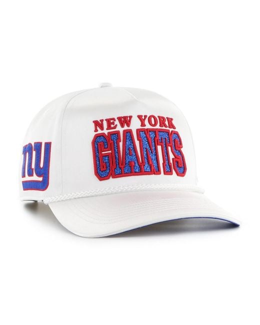 '47 White New York Giants Outspoken Hitch Adjustable Hat
