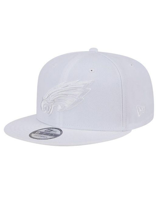 KTZ White Philadelphia Eagles Main On 9fifty Snapback Hat for men