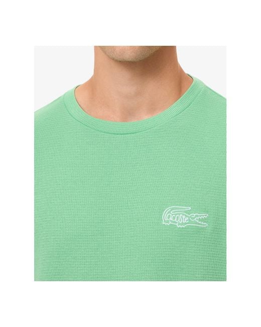 Lacoste Green Small Croc Thermal Long Sleeve T-shirt for men