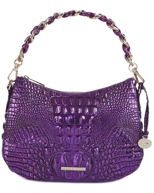 Brahmin Mod Shayna Melbourne Embossed Crossbody in Purple Lyst