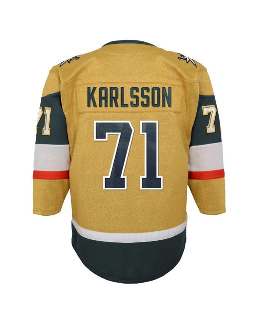 Outerstuff Yellow Big Boys And Girls William Karlsson Vegas En Knights Home Premier Player Jersey for men