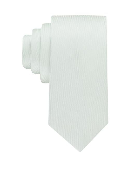 Calvin Klein White Unison Solid Tie for men