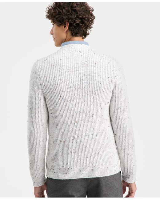 Club Room White Elv Cable Cardigan Sweater for men