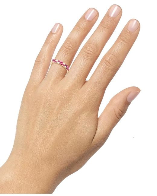 Macy's Pink Created Sapphire