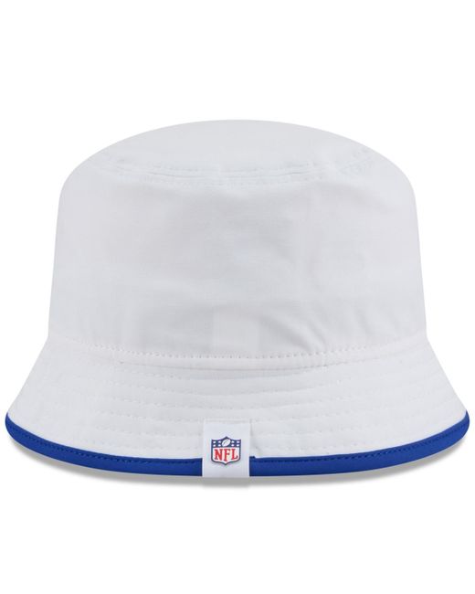 KTZ White Los Angeles Rams 2025 Nfl Training Camp Stretch Bucket Hat for men