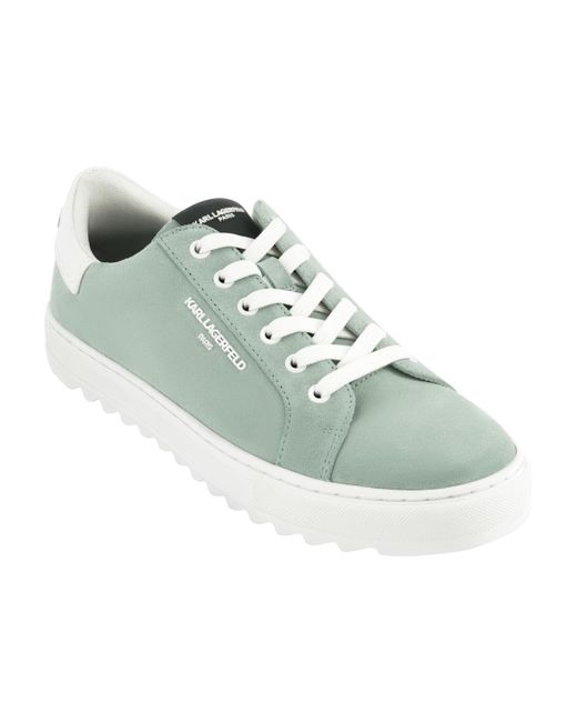 Karl Lagerfeld Green Side Logo Bit Sneakers for men