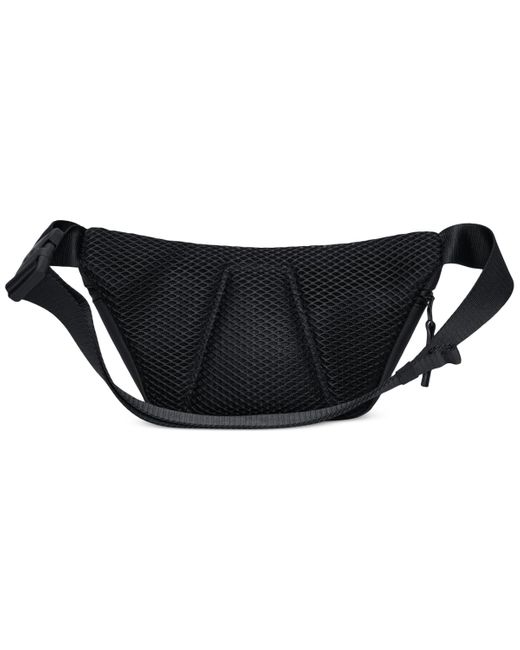 Rains Black Zip Waist Bag for men