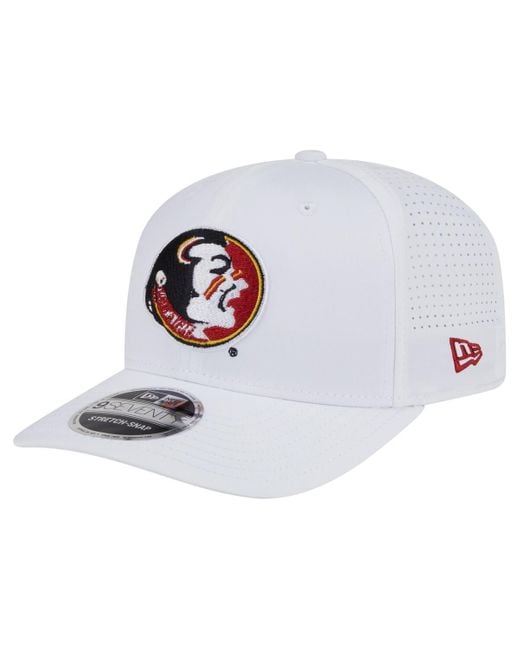 KTZ White Florida State Seminoles Perform Vault 9seventy Stretch-snap Hat for men