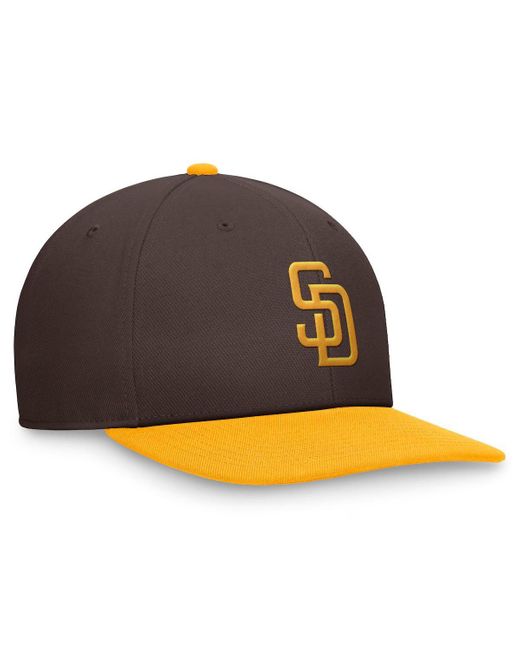 Nike Multicolor Brown/gold San Diego Padres Evergreen Two-tone Snapback Hat for men