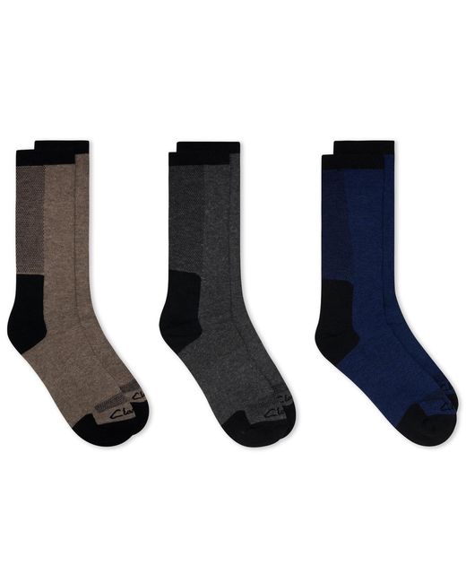 Clarks Blue Half Cushion Crew Socks for men