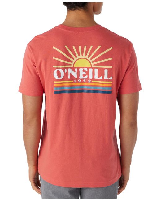 O'neill Sportswear Red Sun Supply Standard Fit T-shirt for men