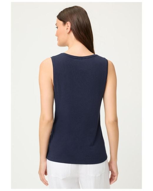 Olsen Blue Sleeveless Shell