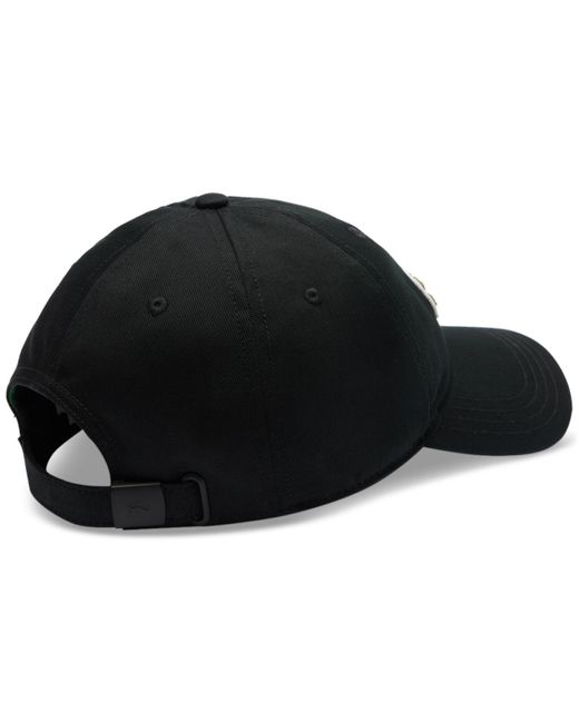 Lacoste Black Croc Logo Cap for men