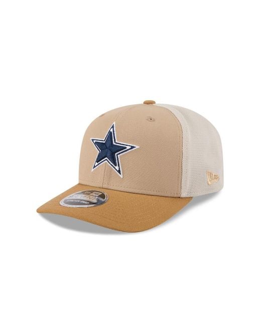 KTZ Natural Dallas Cowboys Two-tone Trucker 9seventy Adjustable Hat for men