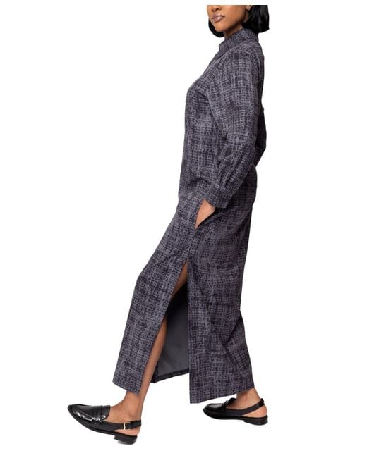 DAI MODA Blue Bali Double Side Split Maxi