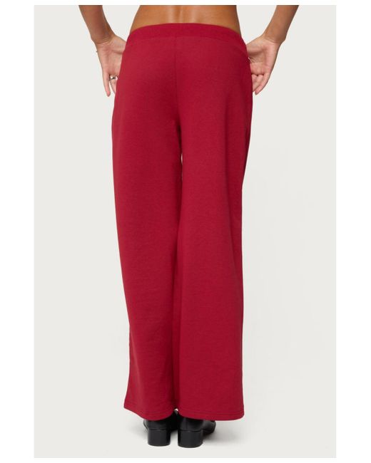 Edikted Red Petite 06 Sweatpants
