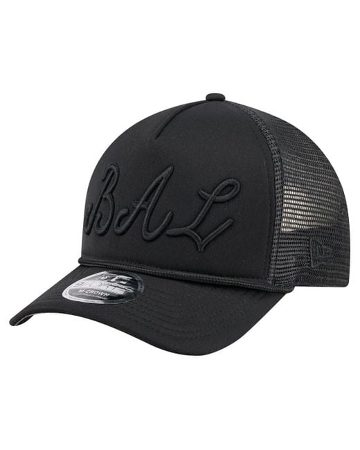 KTZ Gray Baltimore Orioles City Initial 9forty A-frame M-crown Adjustable Trucker Hat for men