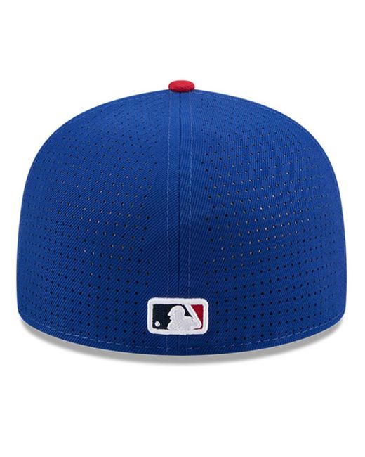 KTZ Blue/red Los Angeles Dodgers 2025 Mlb All-star Game Workout Side Patch 59fifty Fitted Hat for men