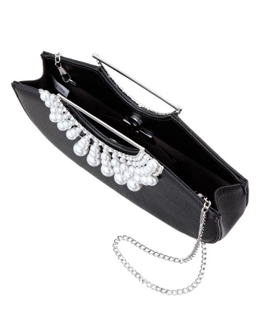Nina Blue Crystal Encrusted Small Handle Bag