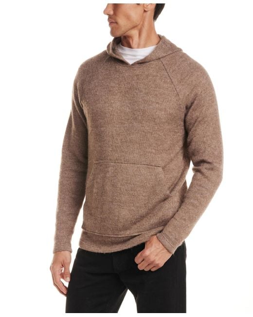 Vintage & Black Men's Brown Long Sleeve Sweater Hoodie
