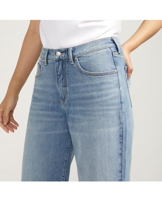 Silver Jeans Co. Blue The Slouchy Straight Mid Rise Jeans