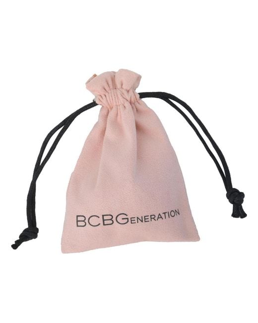 BCBGeneration Metallic Bcbg Generation Ribbed Heart Button Earrings