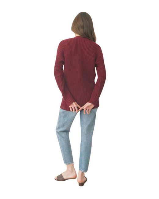 Paneros Clothing Red Cotton Emily Cardigan
