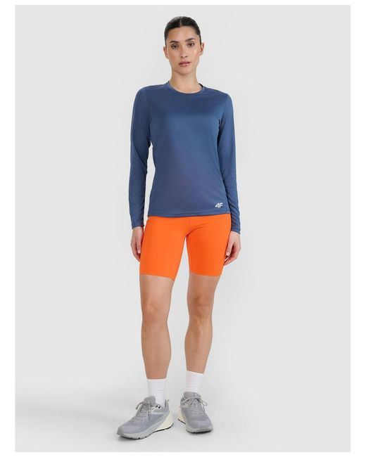 4F Blue Quick-drying Running Longsleeve