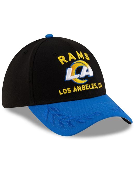 KTZ Blue Black/royal Los Angeles Rams 2025 Nfl Draft 39thirty Flex Hat for men