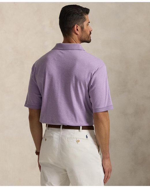 Polo Ralph Lauren Purple Big & Tall Classic Fit Soft Cotton Polo for men
